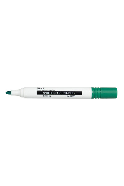 Stat Whiteboard Markers - 2.0mm Bullet Nib: Green (Box of 12)