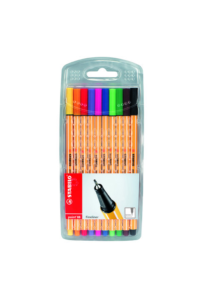 Stabilo Pen - Fibre Tip Point 88 (0.4mm): Pack of 10