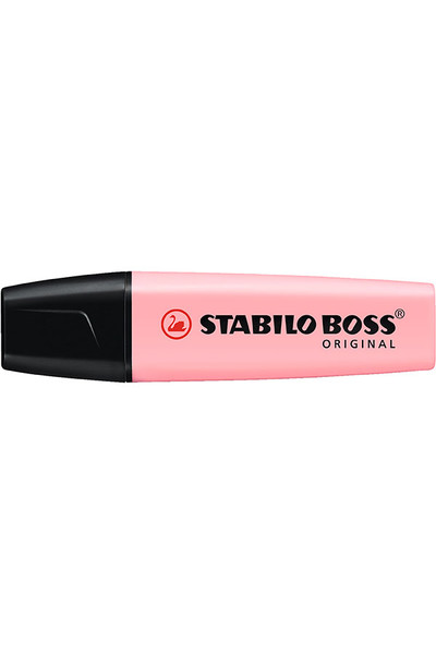Stabilo Boss Highlighters - Pastel: Pink Blush (Box of 10)