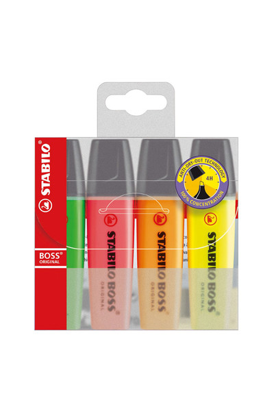 Stabilo Boss Highlighters - Assorted: Pack of 4