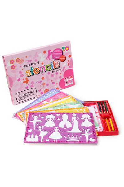 Giant Box of Stencils for Girls