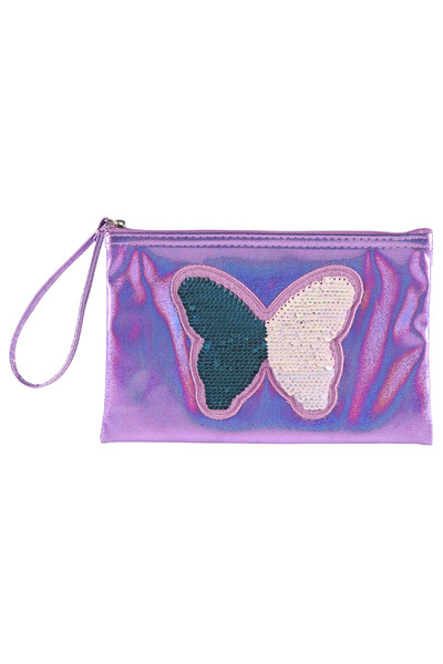 Stylex Flat Pencil Case (197x127) - Time to Shine: Glitter Purple