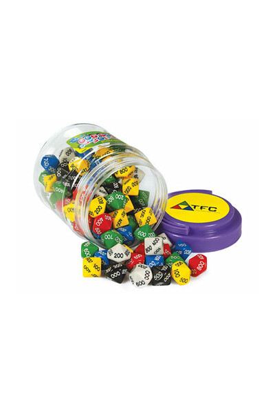 Place Value Dice - Hundreds: 10-Sided (Pack of 100)