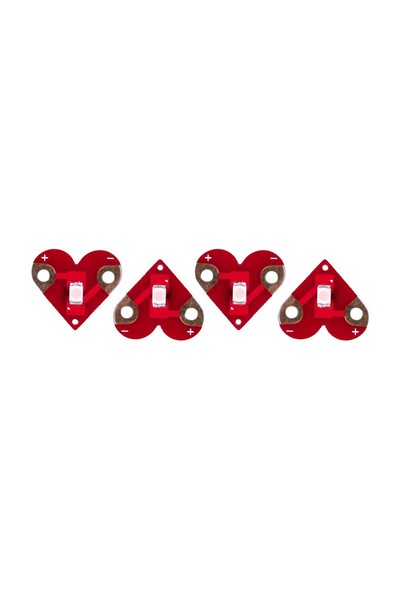 Teknikio - Components: Heart LED Lights (4 Pack)