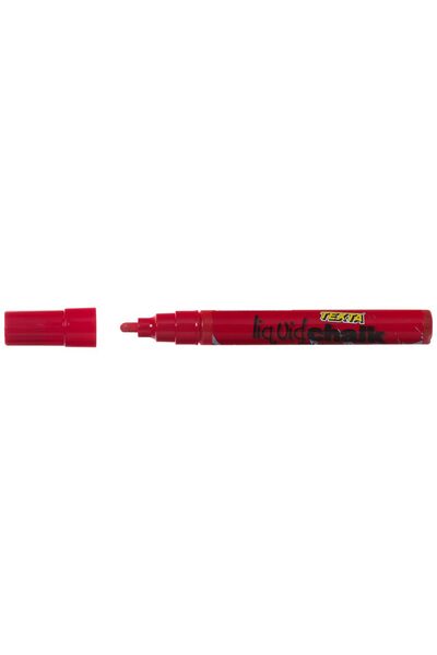 Texta Liquid Chalk Dry-Wipe Marker Bullet - Red