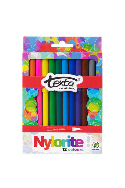 Texta Markers - Nylorite: Assorted (Box of 12)