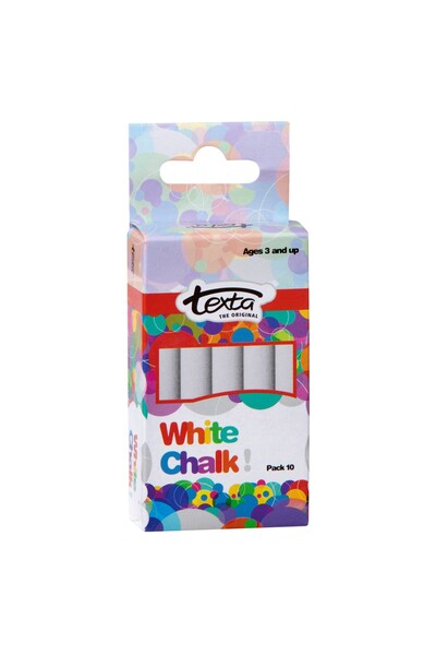 Texta Chalk - White (Pack of 10)