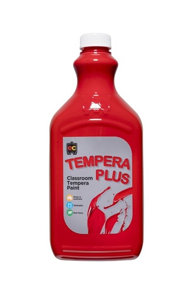 Tempera Plus Classroom Paint 2L - Brilliant Red