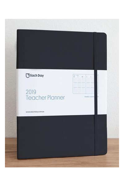 Each Day Diary - 2019 Teacher Planner: Dark Navy
