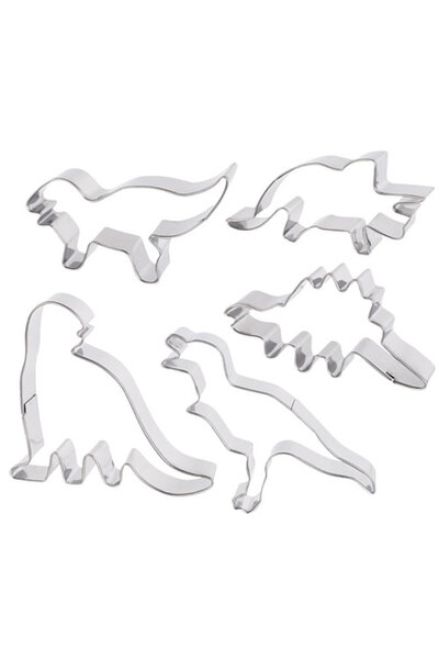 Metal Dinosaur Cutters - Pack of 5