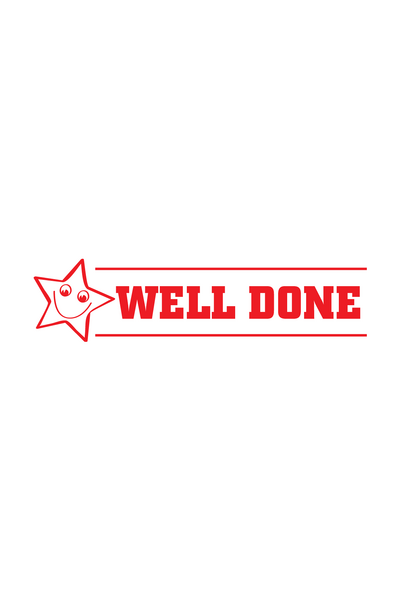 Well Done Teacher Stamp
