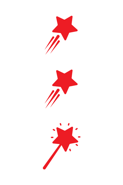 Two Stars and a Wish - Teacher's Stamp