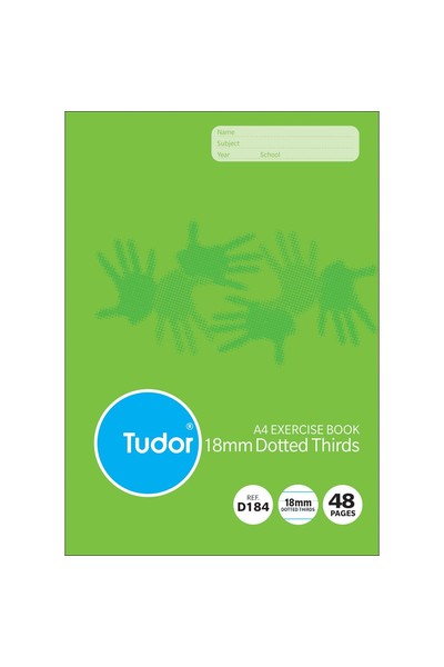 Tudor Exercise Book (A4) - 18mm Dotted Thirds: 48 Pages (Pack of 20)