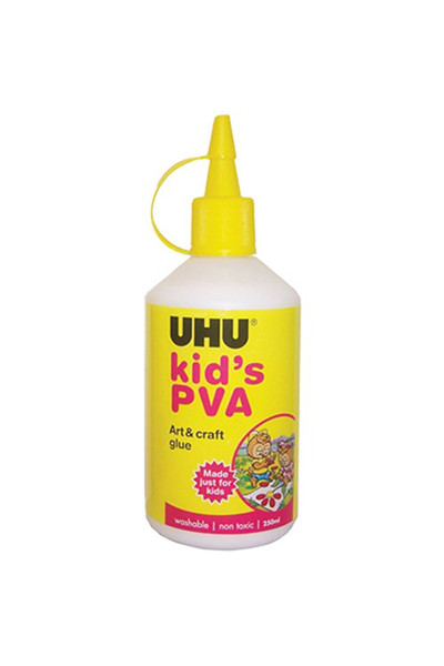UHU Glue - Kids PVA: 250mL (Box of 6)