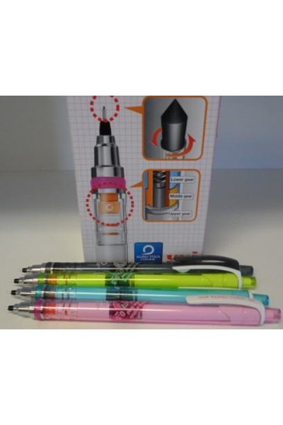 Uniball Kuru Toga Mechanical Pencil - 0.5mm: Assorted Barrels (Box of 12)