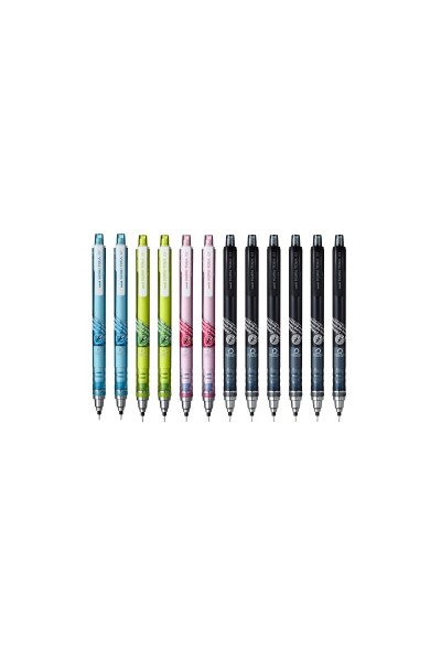Uni Kuru Toga Mechanical Pencils 0.7mm Assorted (Box of 12)