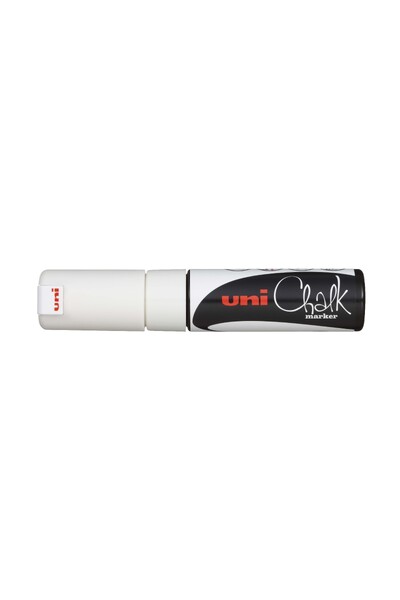 Uni-Ball Chalk Marker Chisel Tip 8mm - White