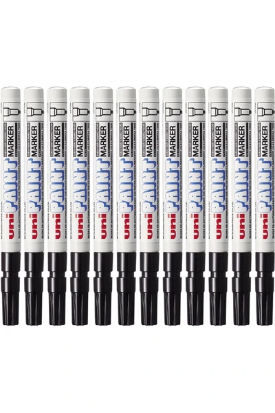 Uni-Ball Paint Marker PX-21 Fine Tip 1.2mm  - Black (Box of 12)