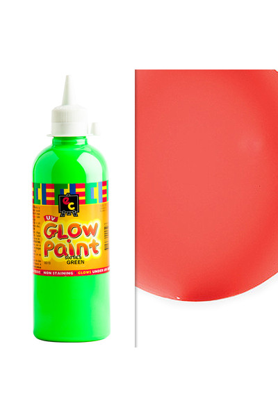 UV Glow Paint 500mL - Scarlet