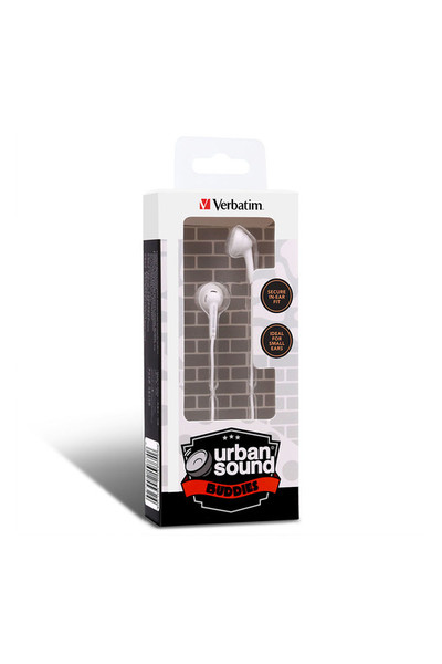 Verbatim Earphones - Urban Sound Buddies: White