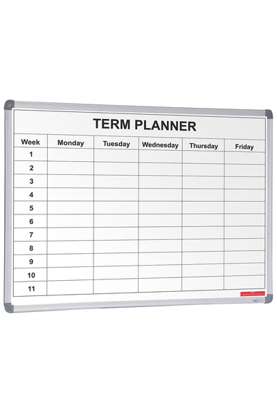 Visionchart School Planner Magnetic Whiteboard (1200 x 900mm) - 1 Term