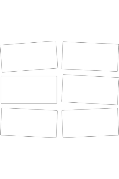Magnetic Write 'n' Wipe Shapes - Rectangles