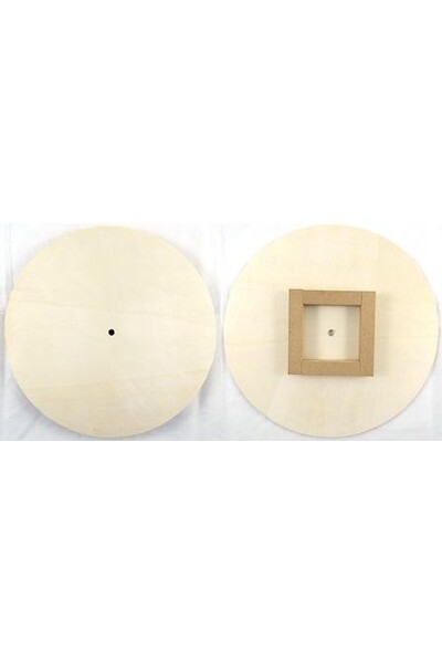 Clock Base - Plywood w/Housing Round