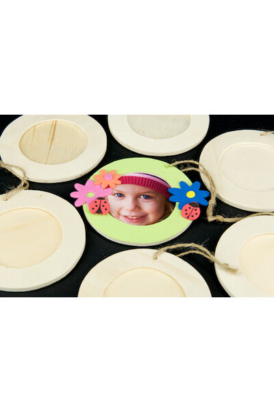 Wood Frame - Round (Pack of 10)