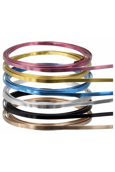 Armature Wire - Flat: Assorted Colours (12m)