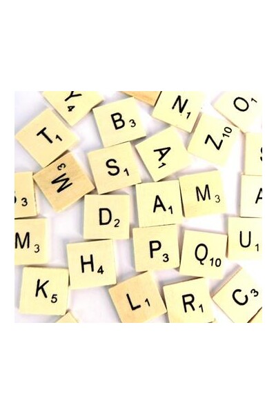 Wood Letter Tiles - Pack of 93