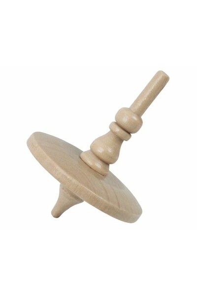 Wooden Spinning Tops - Pack of 10
