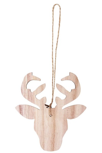 Wooden Reindeer Heads - Pack of 10