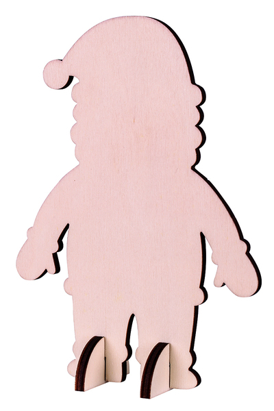 Wooden Standing Santa - Pack of 10