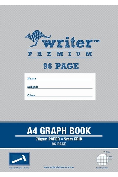 Writer Graph Book Premium - A4 96pg 5mm: Hammer