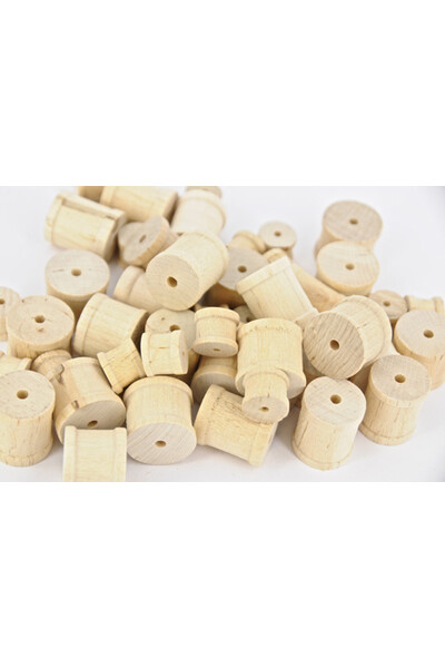 Wood Spool - Natural: Assorted (Pack of 50)