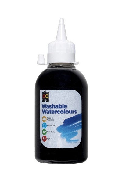 Washable Watercolour 250ml - Black