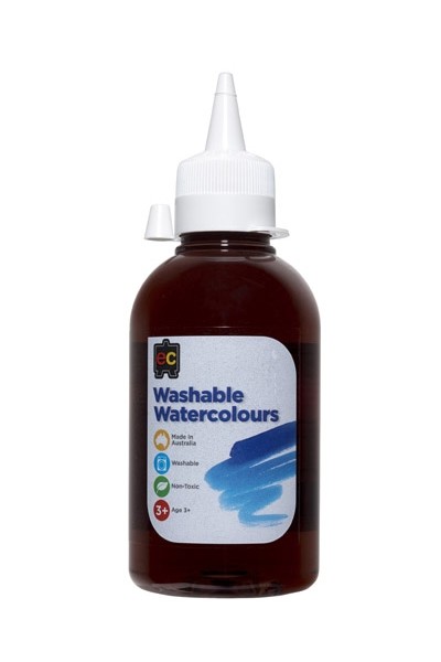 Washable Watercolour 250ml - Brown
