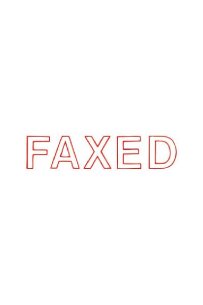Xstamper - Faxed (Red)