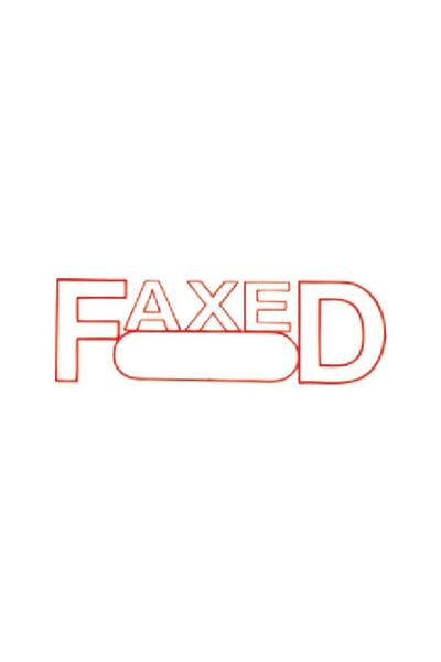 Xstamper - Date Faxed (Red)