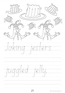 Handwriting Conventions NSW Year 1 - Sample 2