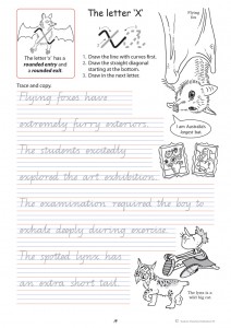 Handwriting Conventions Queensland Year 4 - Sample 2