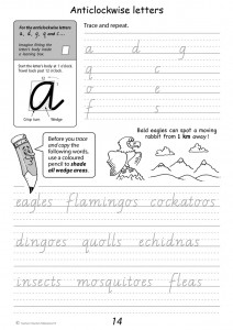 Handwriting Conventions Victoria Year 3 - Sample 1