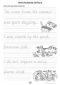 Handwriting Conventions Victoria Year 3 - Sample 2