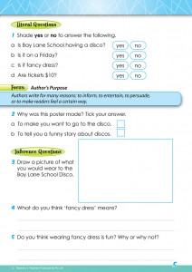 Reading Conventions Year 1 - Sample 2