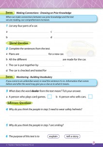 Reading Conventions Year 2 - Sample 1
