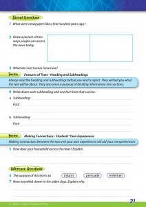 Reading Conventions Year 3 - Sample 2