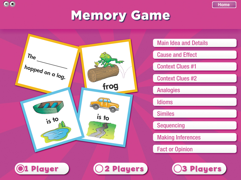 Games Galore: Comprehension and Critical Thinking A - Screenshot