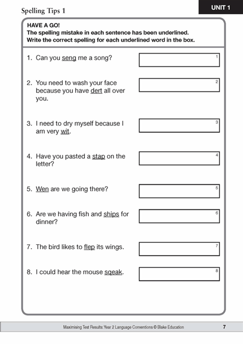 Maximising Test Results - NAPLAN*-Style Literacy: Language Conventions