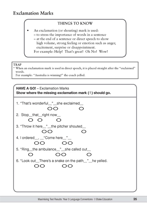 maximising test results naplan style literacy years 3 language
