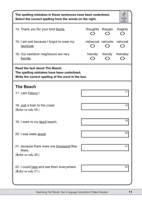 maximising test results naplan style literacy year 5